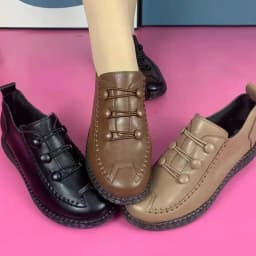 Women's Fashion Artificial Leather Flats Breathable Loafers Moccasin Spring Summer Leisure Shoes for Females