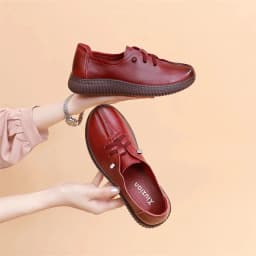 Lace Up Flats Women's Oxfords Split Leather Shoes Female Designer Loafers Woman Black Slip Ons Ladies Driving Shoes Retro Loafer