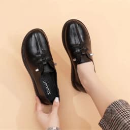 Lace Up Flats Women's Oxfords Split Leather Shoes Female Designer Loafers Woman Black Slip Ons Ladies Driving Shoes Retro Loafer
