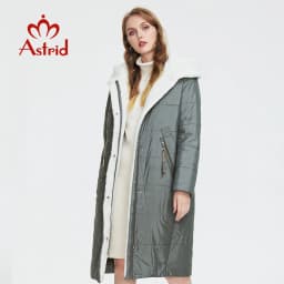 Astrid Women's winter jacket female parkas long Plush Padded coat for women 2023 Oversize warm clothing fur hooded outerwear