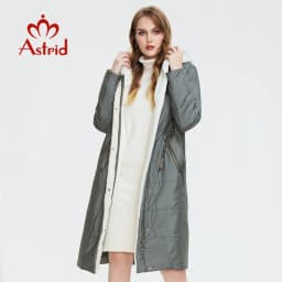 Astrid Women's winter jacket female parkas long Plush Padded coat for women 2023 Oversize warm clothing fur hooded outerwear