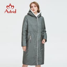 Astrid Women's winter jacket female parkas long Plush Padded coat for women 2023 Oversize warm clothing fur hooded outerwear