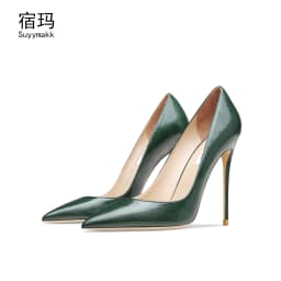 Heels For Women 2025 New Real Leather Pointy Toe High Heels Ladies Shoes With Low Heel Sexy Classic Luxury Pumps Office Shoes