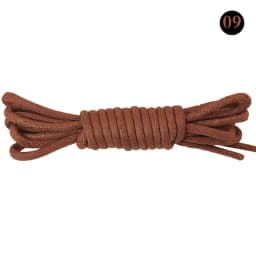 1Pair Cotton Waxed Leather Shoe Round Waxing Shoelaces Durable Polyester Shoelaces Boots Lace Waterproof Leather Shoelace18Color