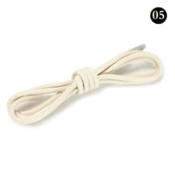 1Pair Cotton Waxed Leather Shoe Round Waxing Shoelaces Durable Polyester Shoelaces Boots Lace Waterproof Leather Shoelace18Color