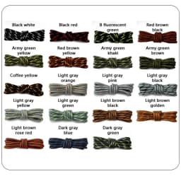 Round Hiking Sports Shoelaces Durable Polyester Shoe Laces Outdoor Sneakers Boots Laces for Shoes Accessories 100/120/140/160cm