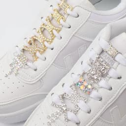 New Diamond Shoelaces Metal Buckle Luxury Rhinestone Shoes Accessories Metal Laces Lock Sneaker Kits Shoe Decorations 2pcs/Pair