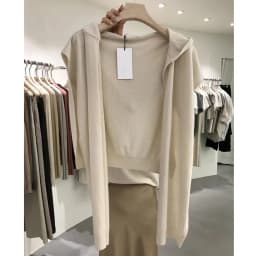 South Korea Dongdaemun pure wool hooded shawl with women's versatile knitwear cashmere cape jacket
