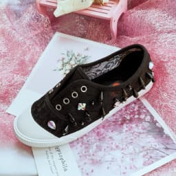 Woman Loafers Knitted Slip On Shoes Spring Handmade Flat Moccasins Ladies Wide Fit Zapatos De Mujer Lace Pearl Diamond