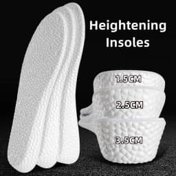 Insoles for Shoes Breathable Heighten Heel Insert Pad Cushion Unisex Height Increase Insole Boost Man Women's Shoes Sneakers New