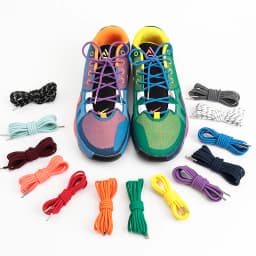 Round Elastic Shoelaces for Sneakers Metal Head Shoe Laces Outdoor Leisure Shoelace for Women Man Shoestrings Accessories 1 Pair
