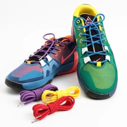 Round Elastic Shoelaces for Sneakers Metal Head Shoe Laces Outdoor Leisure Shoelace for Women Man Shoestrings Accessories 1 Pair