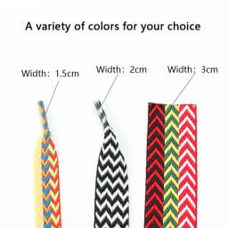 Flat Shoelaces for Sneakers Wavy Bread Shoe Laces Luxury Brand Shoelace Width 1.5cm/2cm/3cm Trend Shoe Lace Rope Shoes Strings