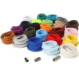 1 Pair Quick Capsule Metal Lock Shoelaces Without Ties Elastic 8MM Widened Flat No Tie Shoelaces Kids Adult Shoelace for Shoes