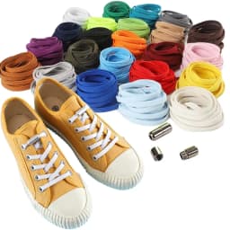 1 Pair Quick Capsule Metal Lock Shoelaces Without Ties Elastic 8MM Widened Flat No Tie Shoelaces Kids Adult Shoelace for Shoes
