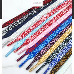 Bursting Texture Rubber Shoelaces Leopard Laces for Sneakers AF1 Men Women Sport Basketball Shoe Laces 120/140/160cm Accessories