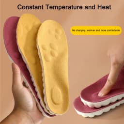 Self Heated Thermal Insoles for Feet Insoles for Women Man Warm Winter Sports Insole Plush Thickening Constant Temperature Pads