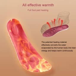 Self Heated Thermal Insoles for Feet Insoles for Women Man Warm Winter Sports Insole Plush Thickening Constant Temperature Pads