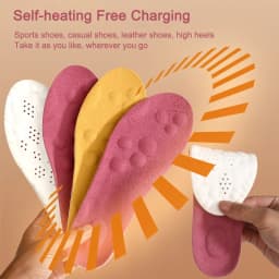 Self Heated Thermal Insoles for Feet Insoles for Women Man Warm Winter Sports Insole Plush Thickening Constant Temperature Pads