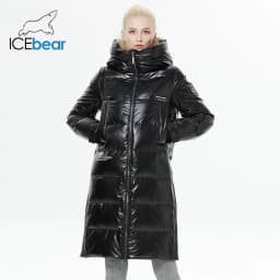 ICEbear-Lengthened Down Jacket for Women, Casual and Slim, Long Brand, Ladies Parkas, GWY22527D, New for Winter, 2023