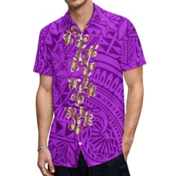 Custom Logo Pacific Island Art Sustainable Ruffle Sleeve Dress Hawaii Tribal Polynesian Hibiscus Sublimation Print Short Dresses