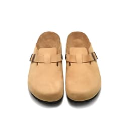 ZFTL Cork Slippers Genuine Leather Round toe slippers Couple slippers Man Outdoor Casual Sandals Women Suede sandals Brand 2025