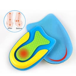 EiD Soft Silicone Gel Insoles for heel spurs pain Foot cushion Foot Massager Care Half Heel Plantar Fasciitis Insole Pad Unisex