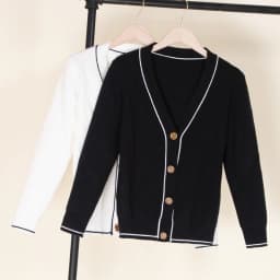 Tricot Knitted Ladies Sweaters Black Cardigan Female Clothing Women's Coat Spring 2026 Blouses Crochet Top Outerwear Cropped
