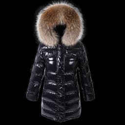 Maomaokong Winter waterproof Jacket Women Real White Duck Down Lining Coat natural Raccoon Fur Collar Warm Black down jacket