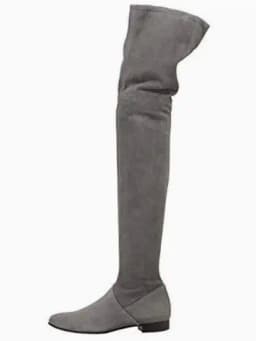 Winter Girls Black Elastic Patent Leather Over The Knee Thigh Boots Woman Round Toe Slim Slip On Long High Top 35 MM Botas Shoes