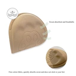 1 Pair Soft Sponge Forefoot Cushion Pads, Toe‑Guard Half‑Size Shoe Inserts, Comfort Foot Care Pads for Women High Heel Shoes