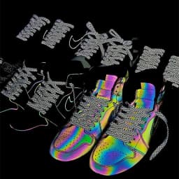 Reflective Shoelaces for Sneakers Flat Luminous Shoe Laces Cool Glow In The Dark Shoelace Adult Children Sports Shoestrings