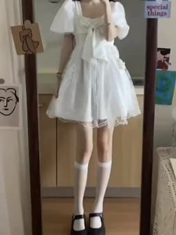 Women Lolita Dress Kawaii Elegant Vintage Dresses 2022 Summer Sweet Cute Fashion Fairy Party Dresses