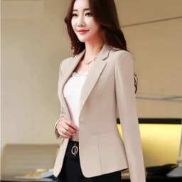 UHYTGF 2022 Fashion Small Blazers Jacket Women's Long-Sleeved Slim Short Tops Female Temperament Casual Spring Coats Ladies 2130