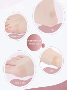 Heel Cups for High Heel Protector Bionic Silicone Gel Ultifunctional Invisible Women's Adhesive Patch Cushion Shoes Accessories