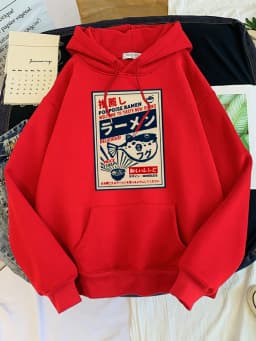 Puffer Fish Ramen Japanese Menu Poster Prints Women Hoodies Fashion Tracksuit Oversize Clothing Autumn Fashion Female Sportswear