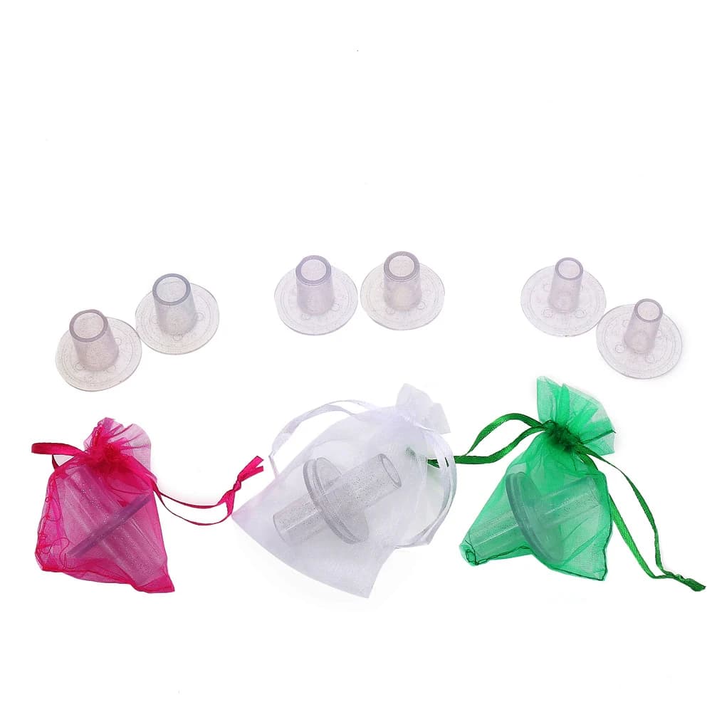 30 Pairs/Lot Silver Powder Heel Protectors Stiletto Covers Heel Stoppers Antislip Silicone High Heeler For Wedding Party Favor