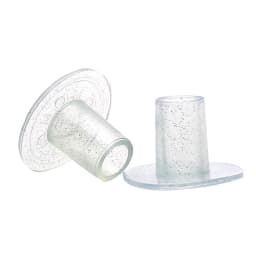 30 Pairs/Lot Silver Powder Heel Protectors Stiletto Covers Heel Stoppers Antislip Silicone High Heeler For Wedding Party Favor