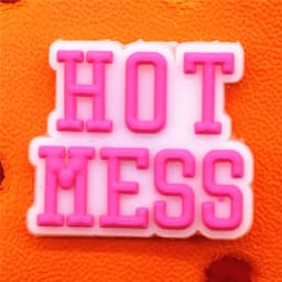 1Pcs PVC Bloody Lips Lovely Styles Sandals Shoe Charms Accessories Pink Mama Cookie Bonfire Clogs Shoe Buckle Fit Kids Gifts