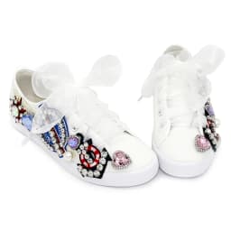 Women Casual Flat Skate Shoes Ribbon Lace Up Sneakers Comfortable Round Head Non-slip Design White for Woman Girl Size 35-44