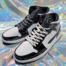 Ink Splatter Shoelace Shoelaces for Sneaker Flat Gilding Printing Colorful Splash Ink Hand-painted Basketball Shoe Laces