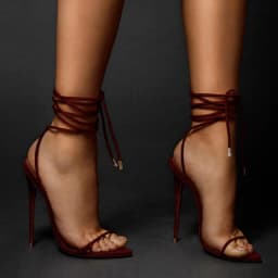 MKKHOU Fashion Sandals Women New Roman Ankle Strap Sexy Straps Cross Stilettos 12cm High Heels Summer Modern Shoes Large Size