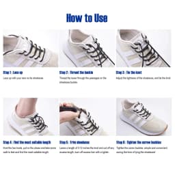 Elastic Shoelaces Reflective No Tie Shoelace Child Adult Unisex Convenient Quick Lock Lazy Laces Metal Tip Round Shoe Lace