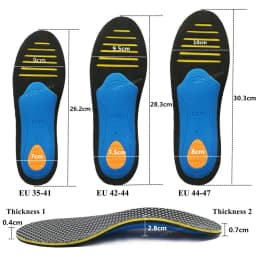 KOTLIKOFF EVA Orthopedic Insoles For Feet Arch Support Shoes Sole Orthotic Flat Feet Sport Shoe Pad Insert Cushion Unisex