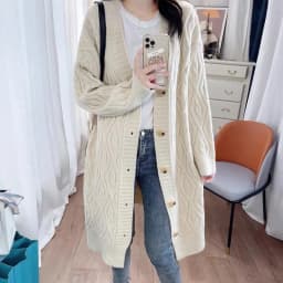 Autumn winter new fund restores ancient ways day department languid is lazy add thick loose all match long paragraph outside tak