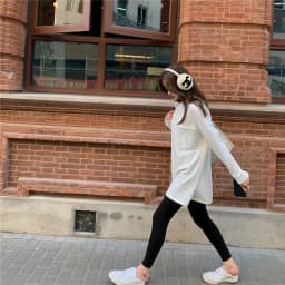 LMQ New 2020 Women Autumn Winter O Neck Solid Bottoming Thicken Long T-Shirts Oversize Korean Wild Minimalist Style Tops Tee