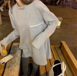 LMQ New 2020 Women Autumn Winter O Neck Solid Bottoming Thicken Long T-Shirts Oversize Korean Wild Minimalist Style Tops Tee