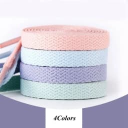 1 Pair 4 Colors Air Force One Sneakers Shoelaces AF1/AJ Shoe Laces Cotton Flat Shoe Lace 120/140/160 CM Laces for Shoes Shoestri