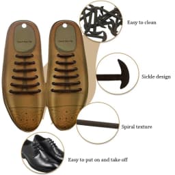 12pcs/set Leather Silicone Shoelaces Sneakers Shoes lace Lazy No Tie Shoelaces Elastic Silicone Shoelace Suitable Unisex Laces