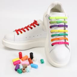 1Pair Shoelaces Without Ties Flats Elastic Shoe Laces for Kids and Adult Sneakers Shoelace Quick Lazy Laces 24 Color Shoestrings